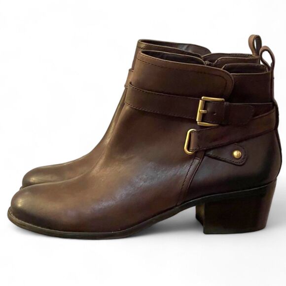 ARTURO CHIANG "Bryson" Brown Ankle Boots, Size 10 - Picture 1 of 8